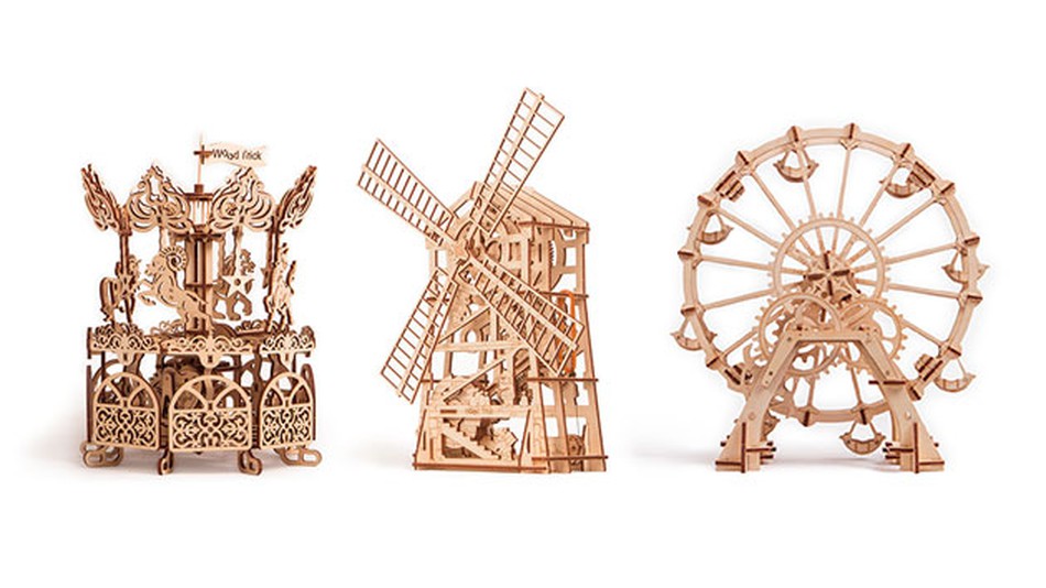 Wood Trick's wooden mechanical models in media and reviews