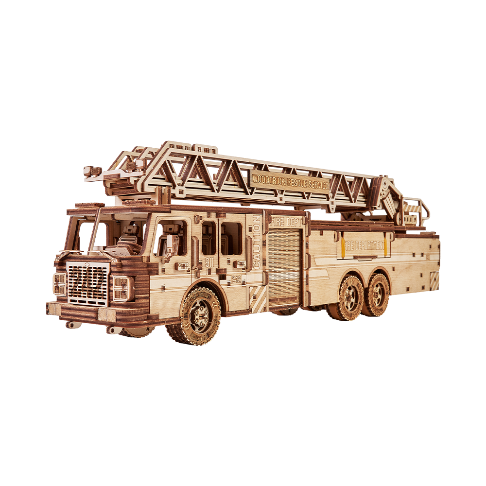 Wooden fire online truck toy