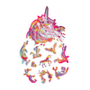 Blue Blaze Unicorn (mini color puzzle) image-2 English