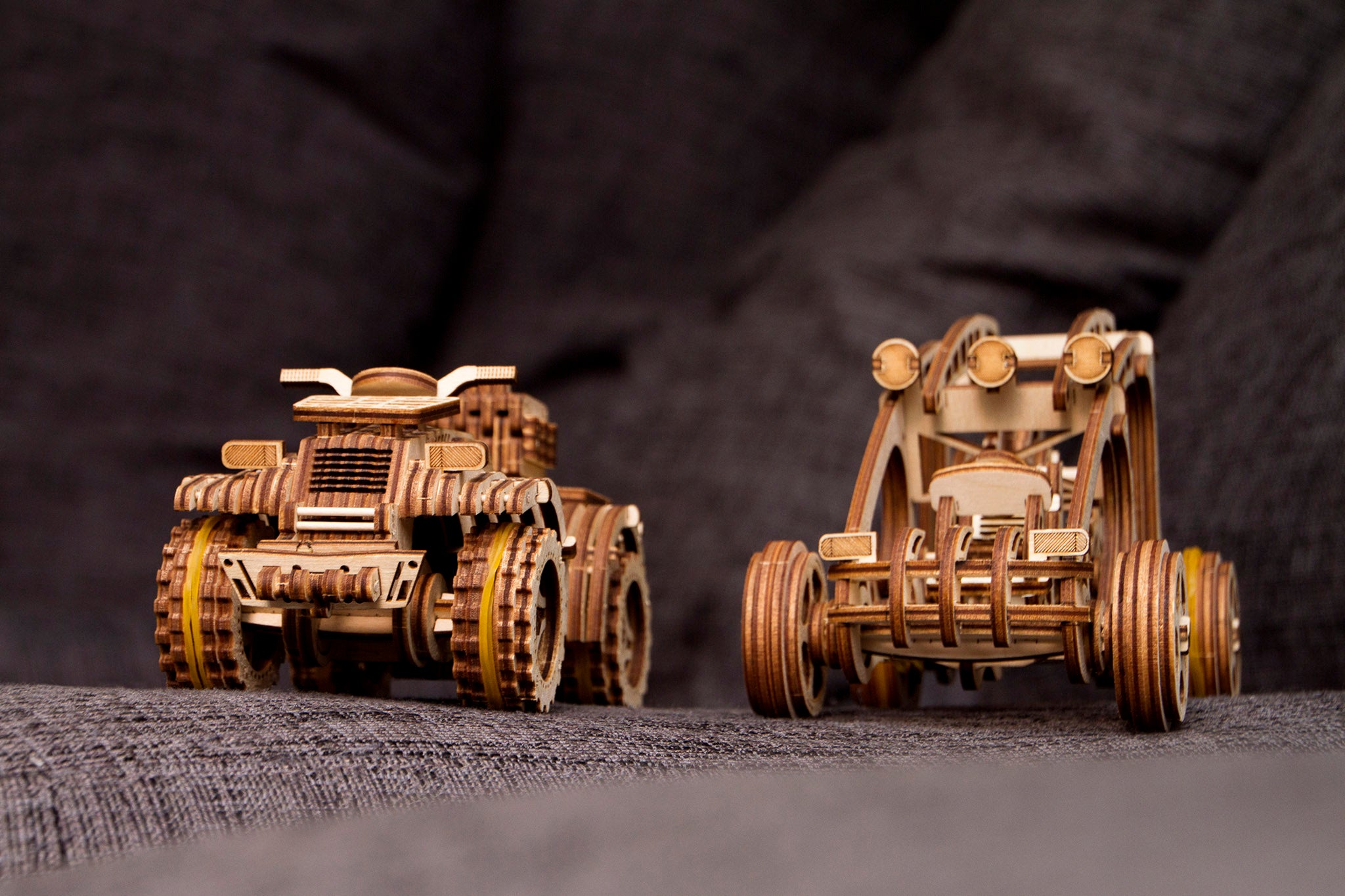 This wooden mechanical toy will be a gem of your collection.