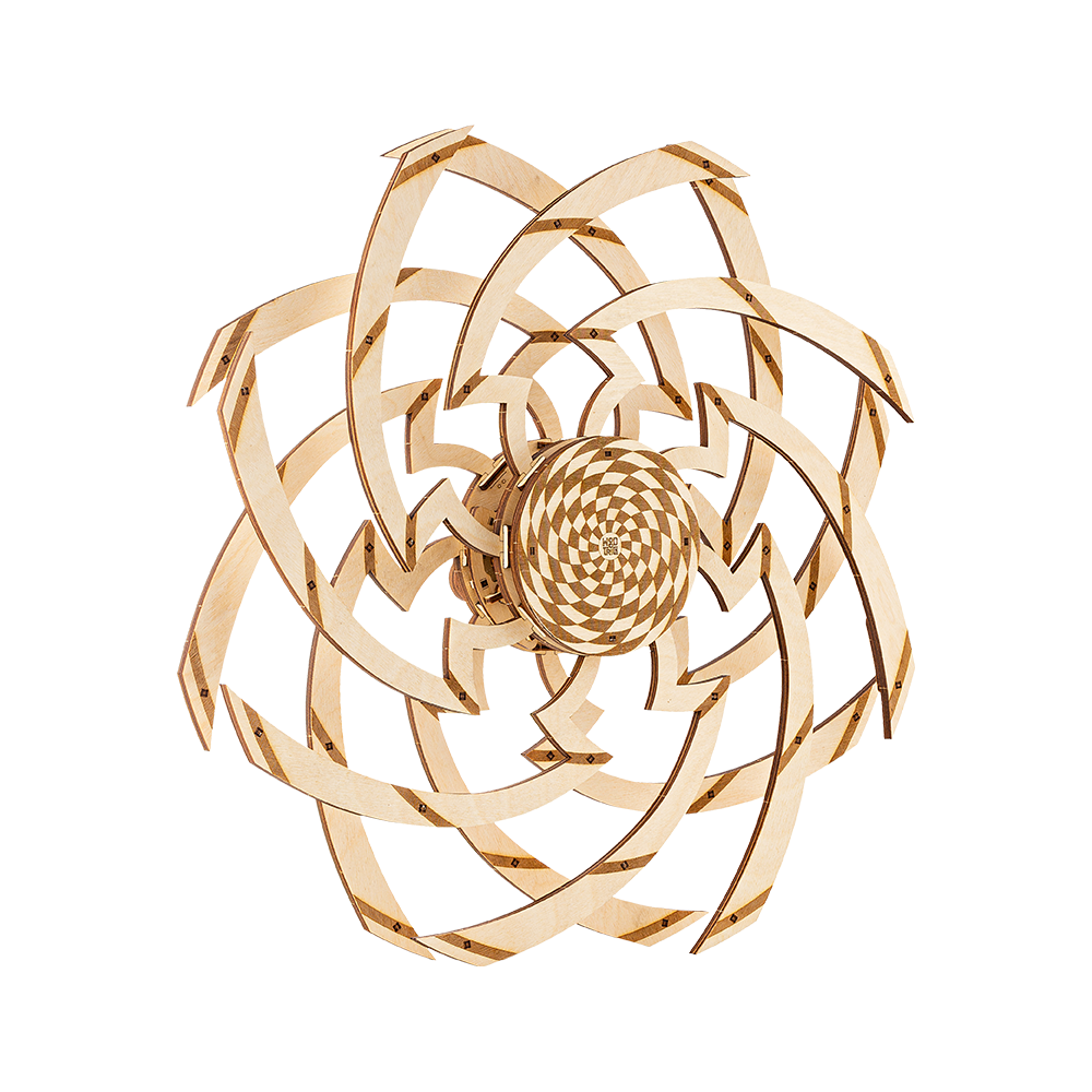 Wood Vortex Pattern Hypnotic Vortex Wood model kit ️ WoodTrick – Wood Trick