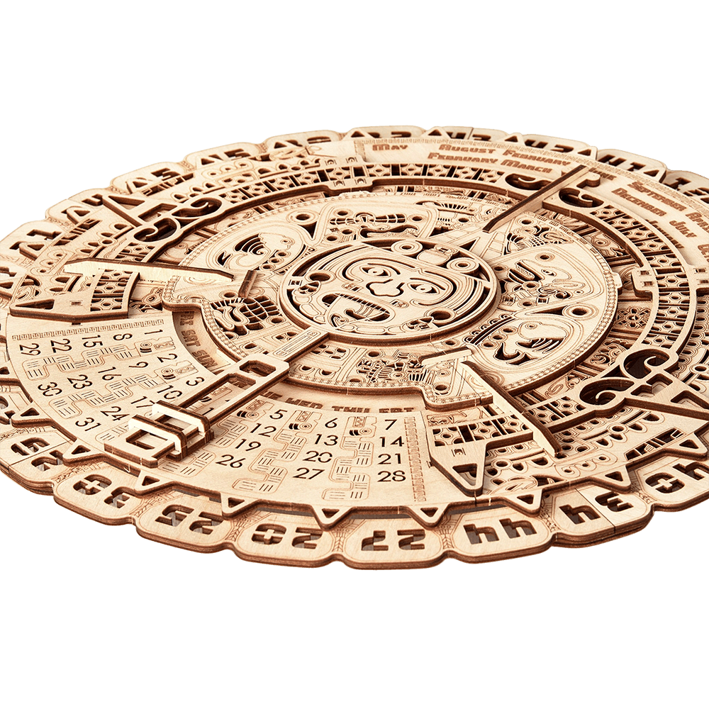 Mayan Calendar Wood model kit ️ WoodTrick Wood Trick