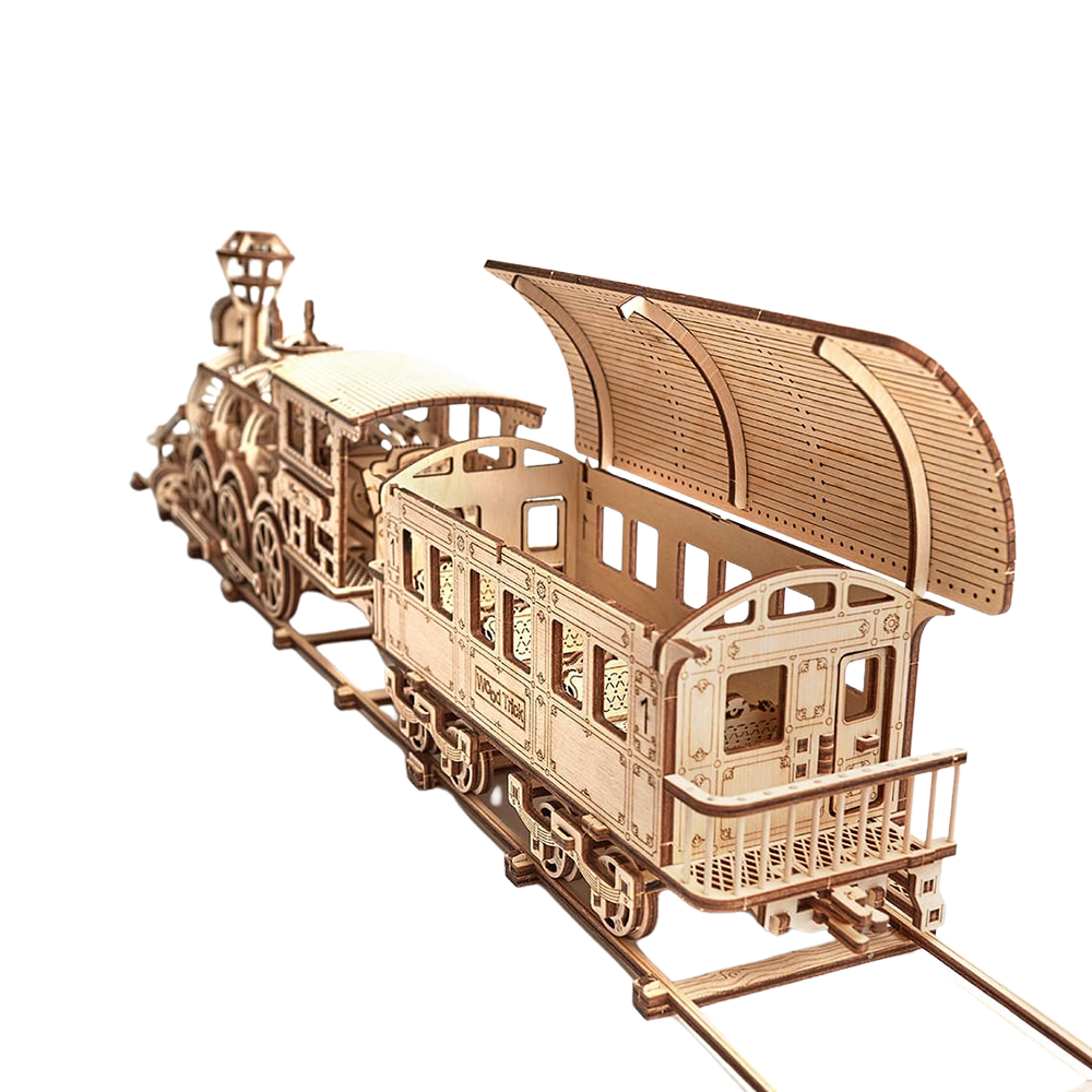 Locomotive R17 Wood model kit ️ WoodTrick – Wood Trick