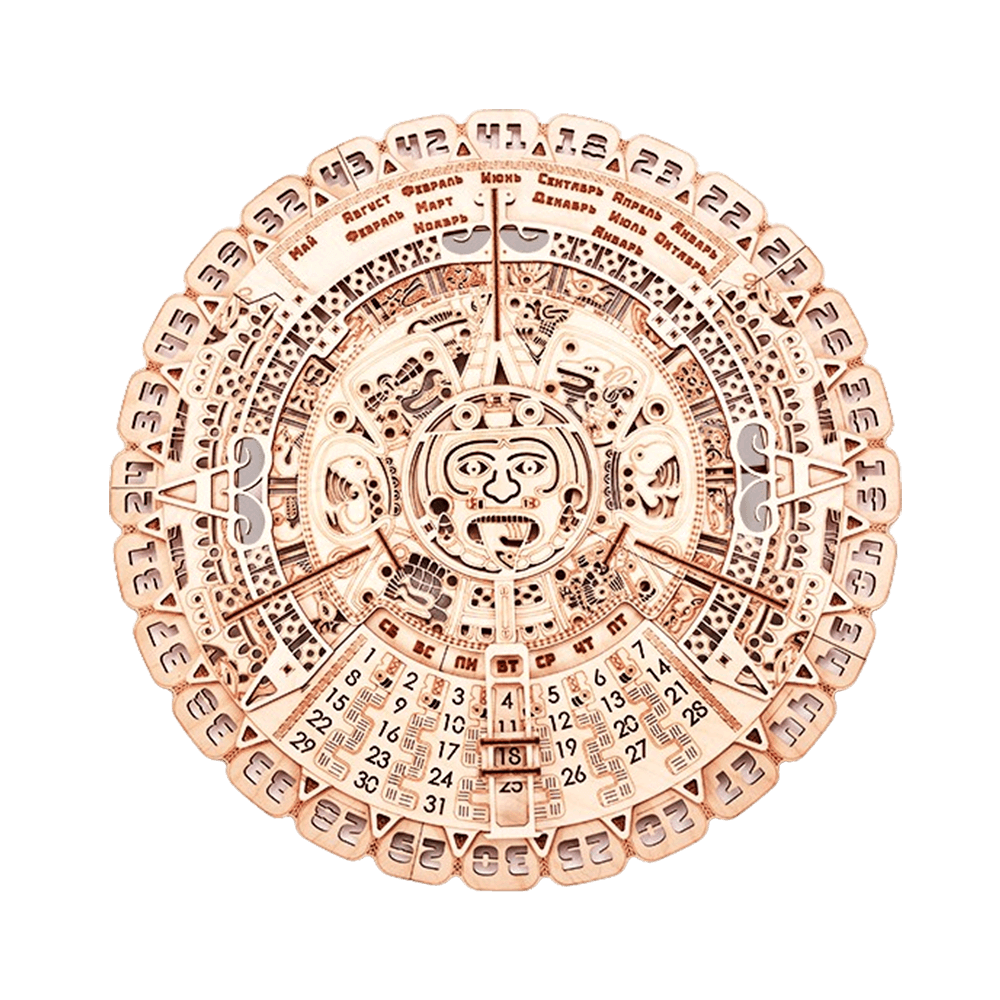 Mayan Calendar Wood model kit ️ WoodTrick Wood Trick