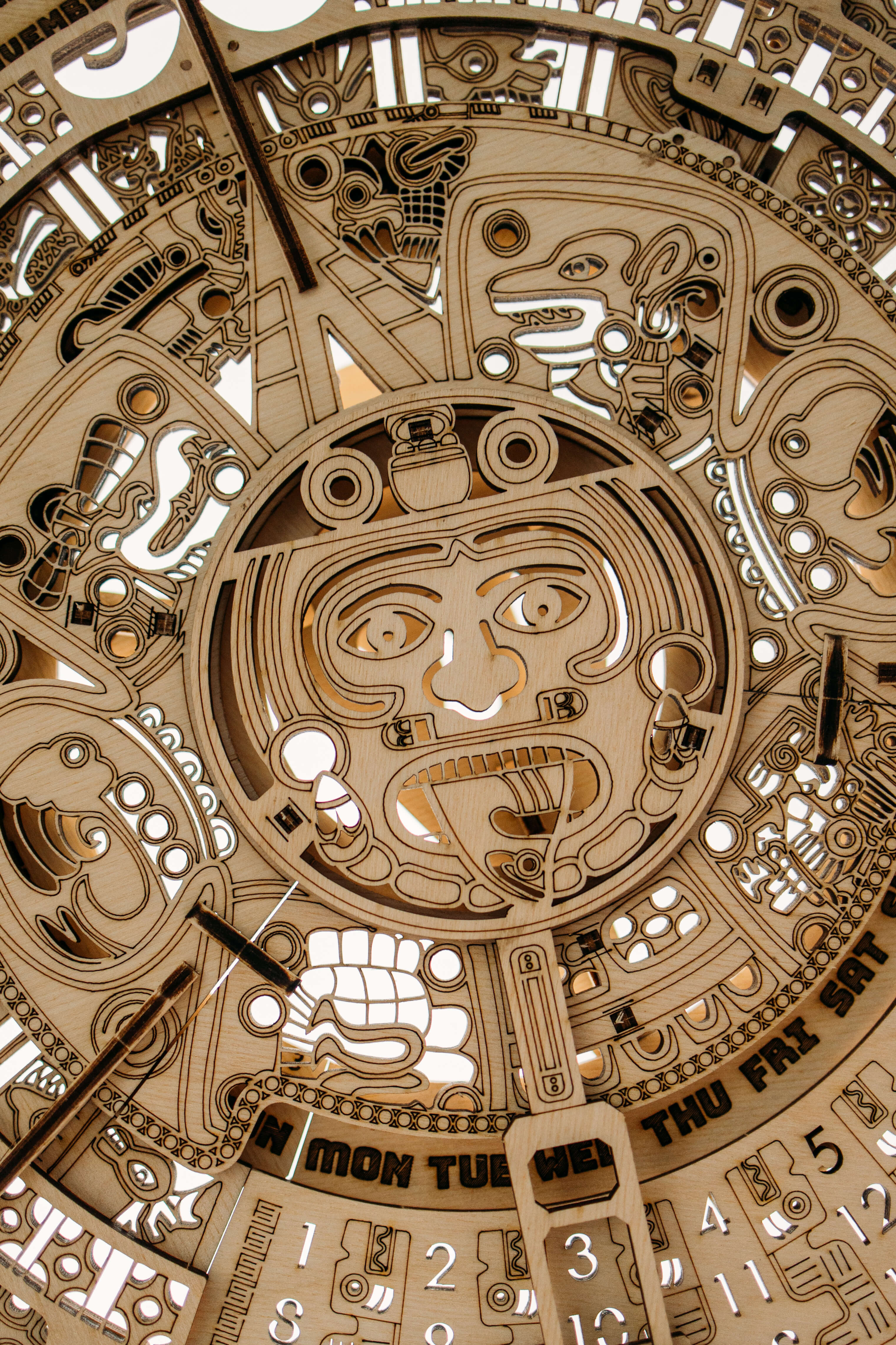 Mayan Calendar Wood model kit ️ WoodTrick Wood Trick